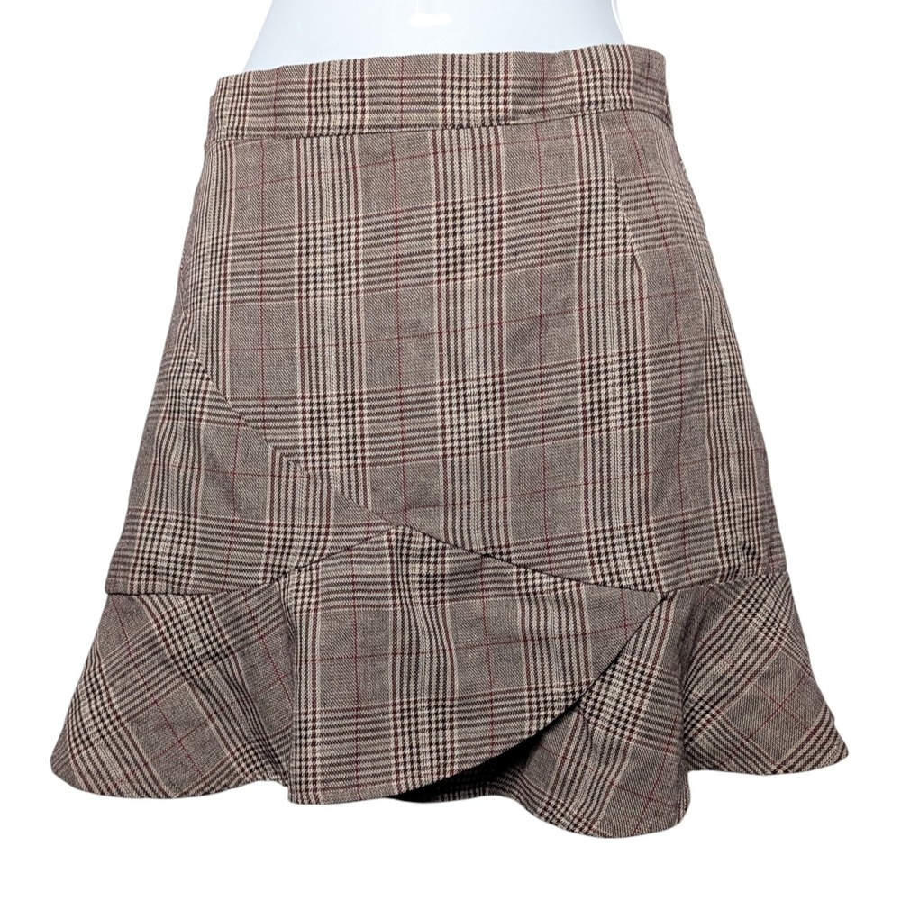 Juniors Size Medium Mini Skirt Plaid Preppy Light Dark Academia Y2K Coquette